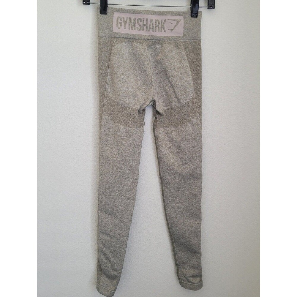Gymshark Flex High-Waisted Seamless Leggings Gray Oatmeal Marl Size S Activewear